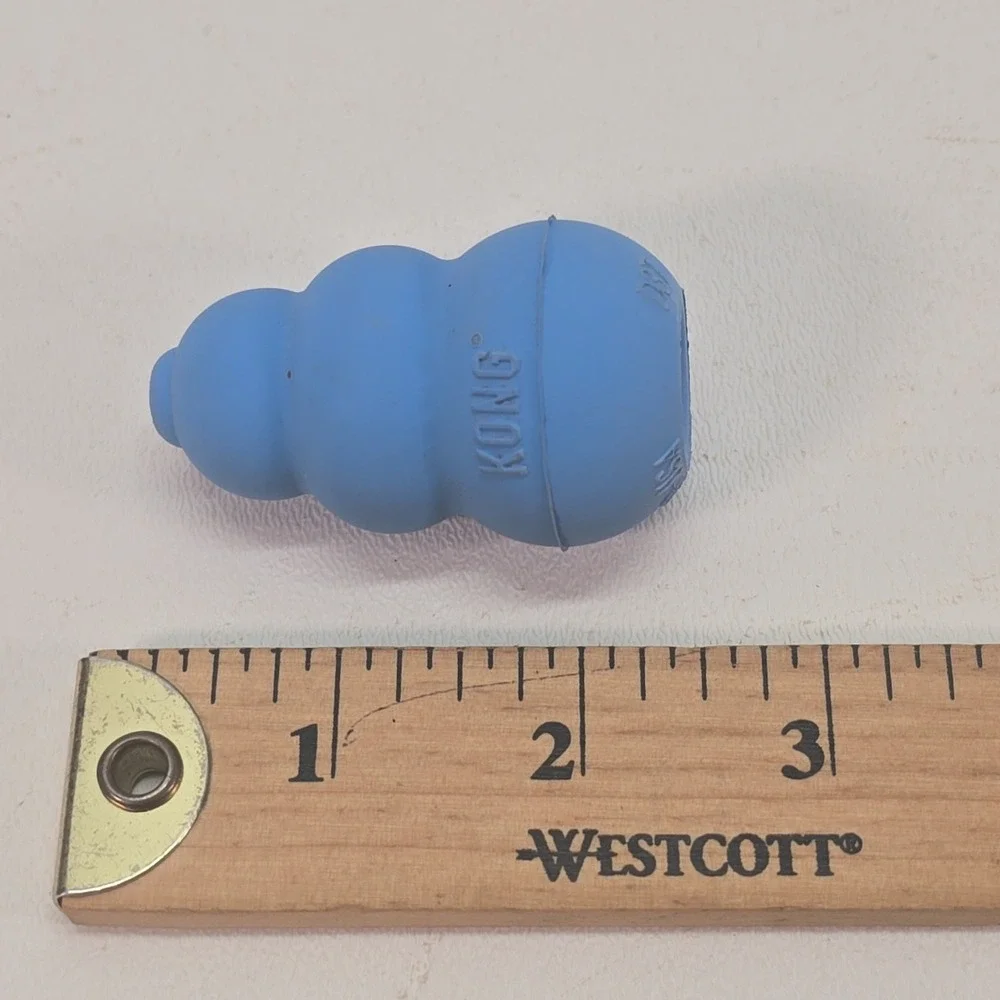 Kong Puppy X-SMALL Blue Healthy Chewing Toy Teething Dog Chew Up To 5Lbs